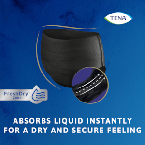 TENA Lady gaćice odmah upijaju tekućinu za osjećaj suhoće i zaštite