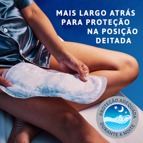 Mais largo atrás para proteção na posição deitada