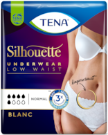 TENA Silhouette | Perilo za inkontinenco z nizkim pasom (rdeča vrtnica)
