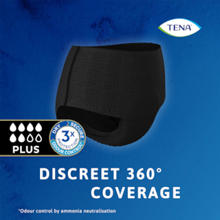 TENA Lady Pants gaćice pružaju diskretnu pokrivenost u rasponu od 360 stupnjeva