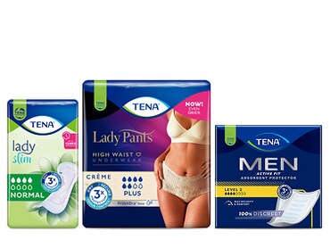 Упаковки продукции TENA