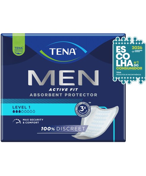 Beauty Pack para TENA Men Protetor Absorvente Nível 1