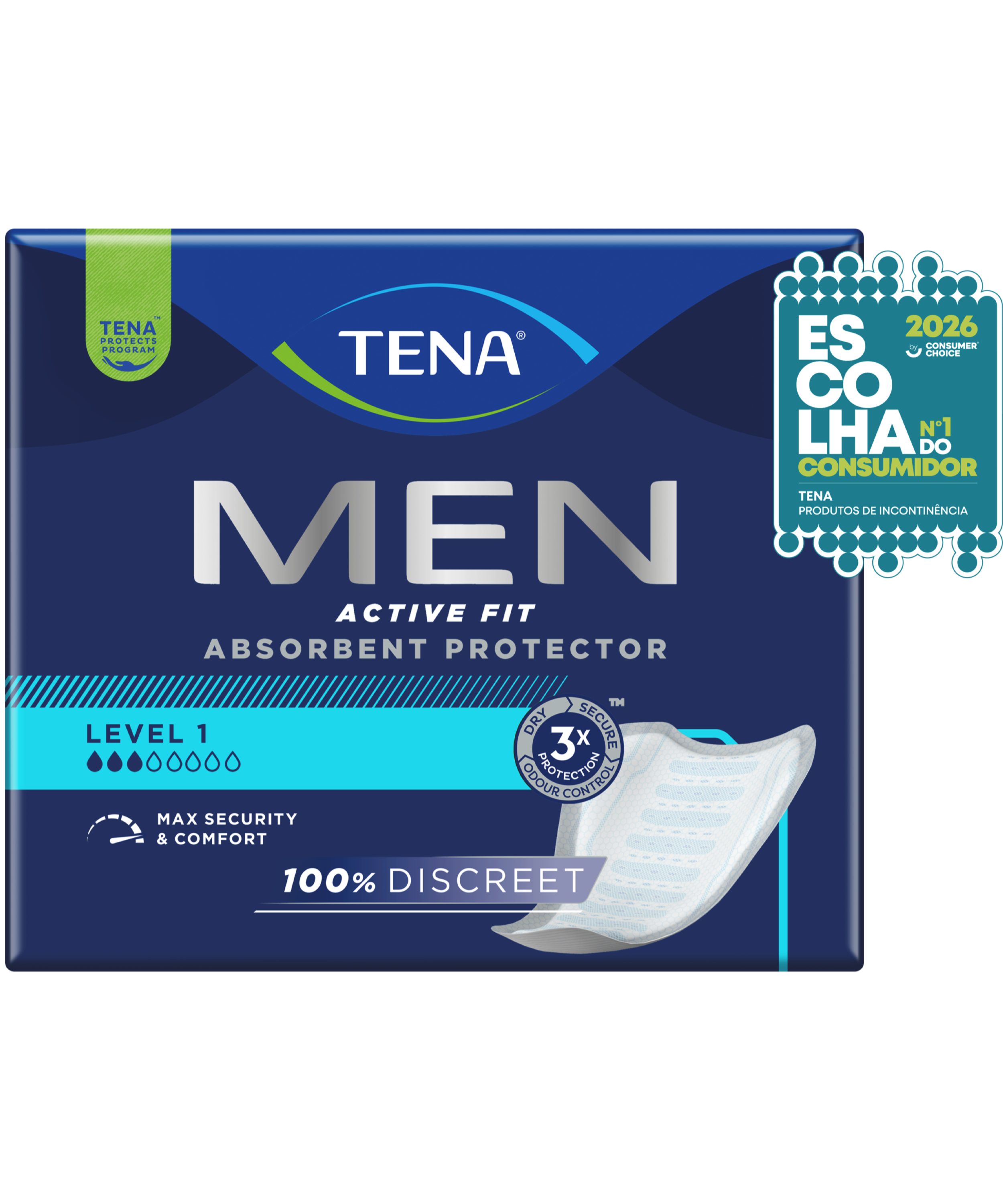 TENA Men Active Fit Protetor Absorvente Nível 1