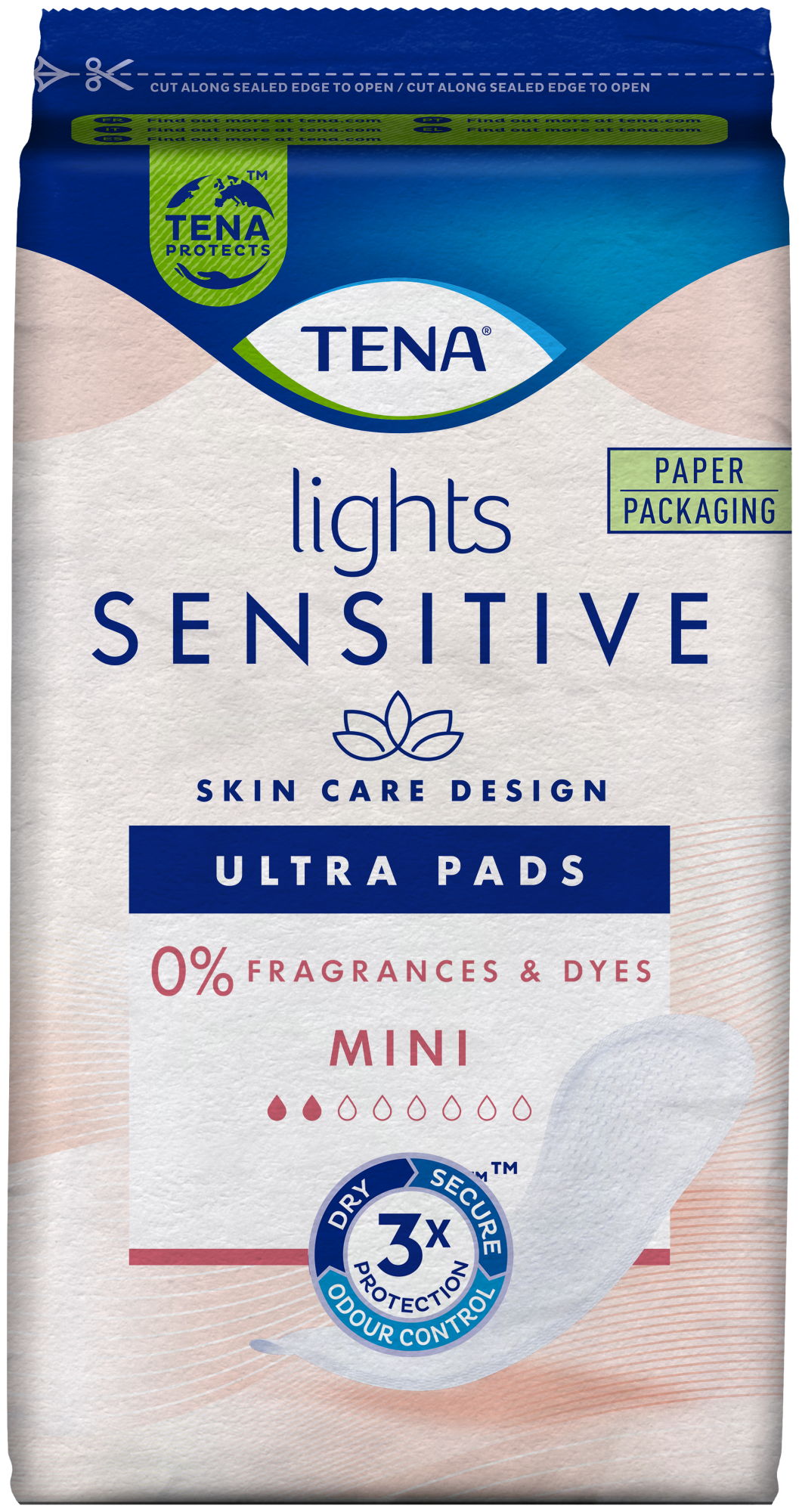 TENA Lights Sensitive Ultra Pads Mini | Inkontinensbind