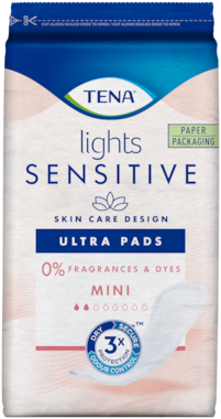 TENA Lights Sensitive Mini | Ultra Incontinence Pads