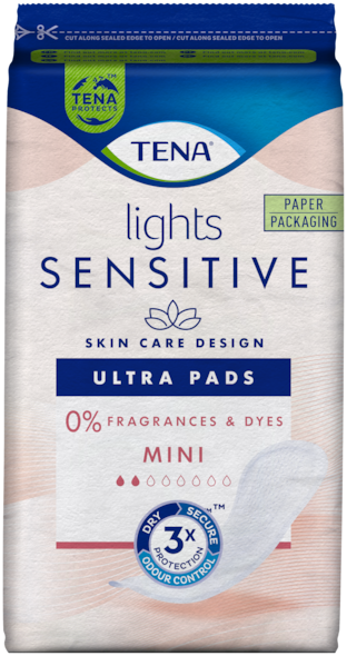 TENA Discreet Sensitive Mini | Compresas para la incontinencia Ultra