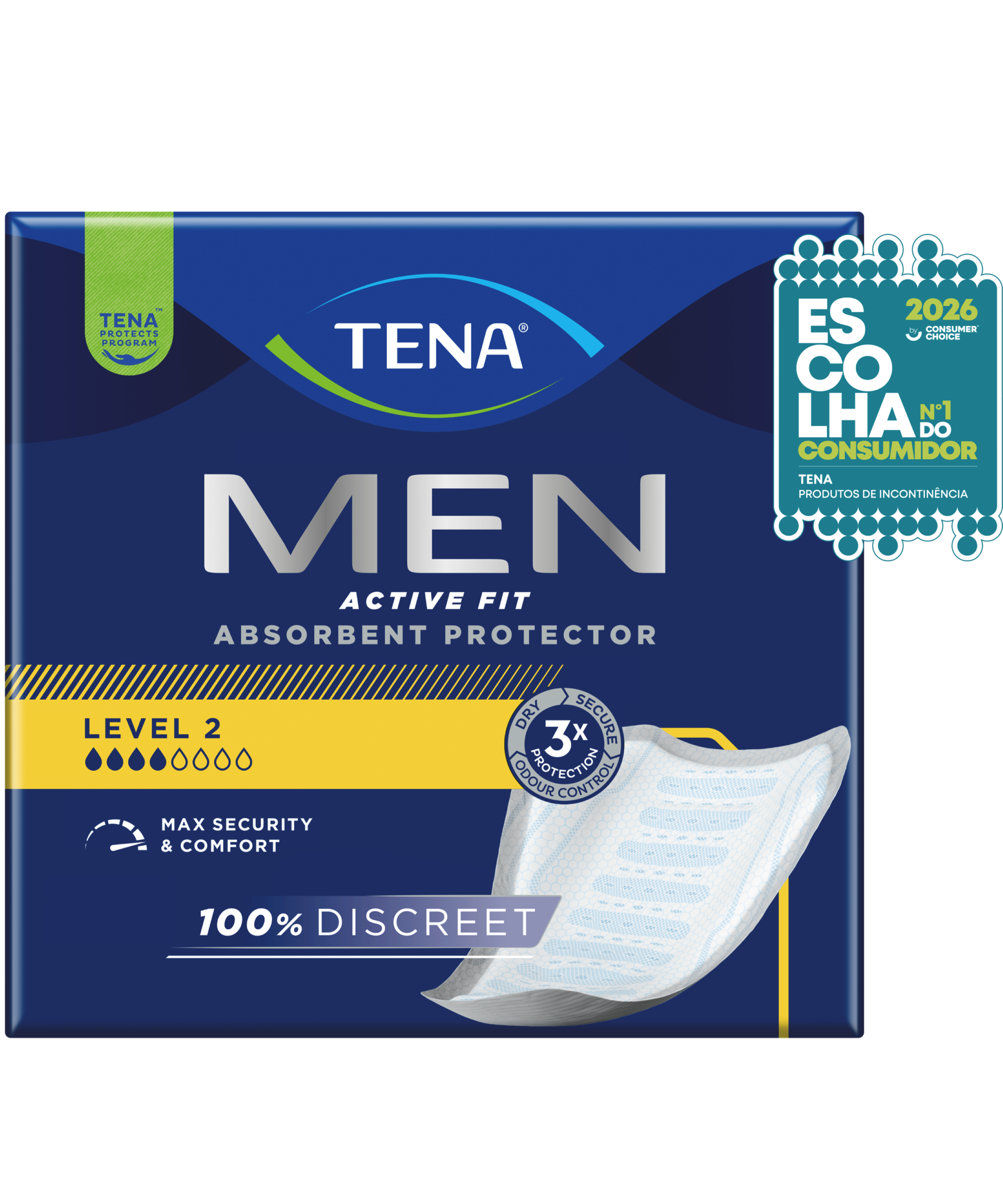 TENA Men Active Fit Protetor Absorvente Nível 2