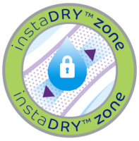 TENA Discreet with instaDRY™ zone for leakage protection