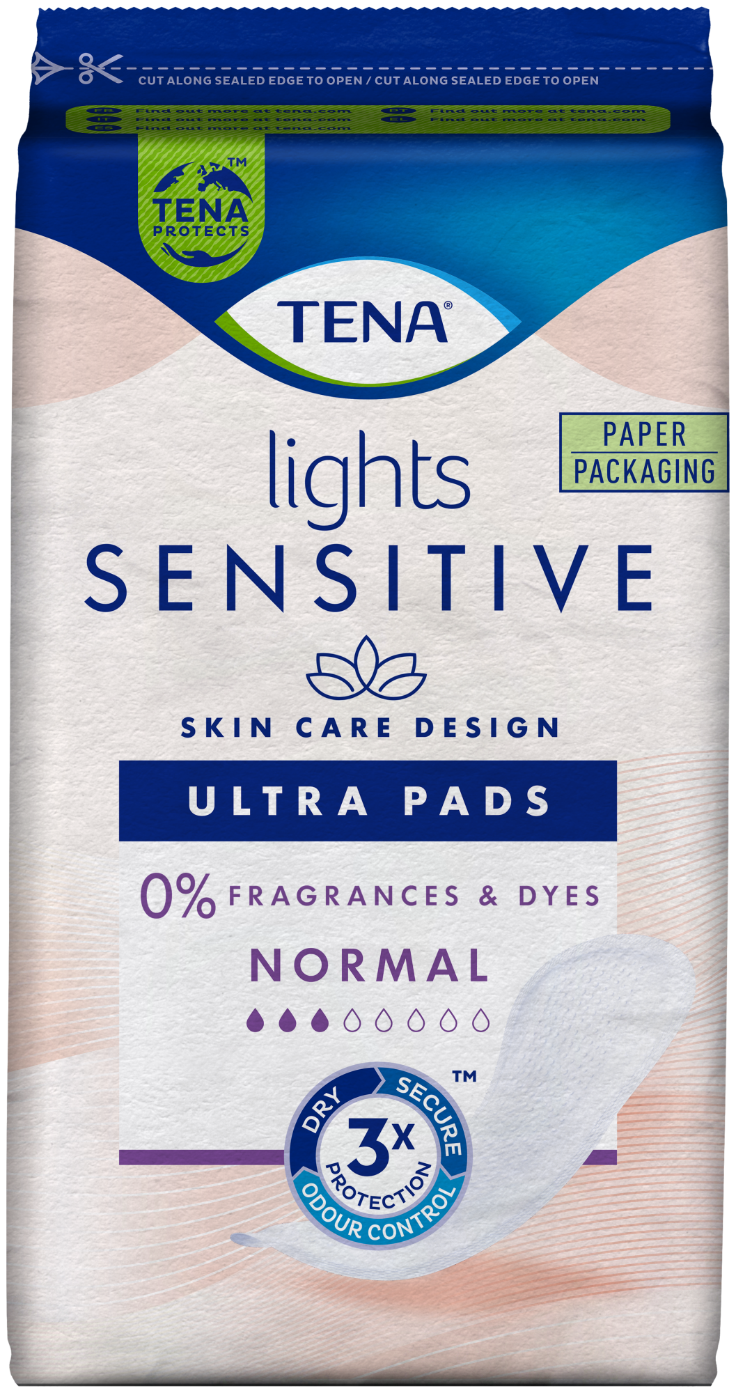 TENA Lights Sensitive Normal | Bind for urinlekkasjer