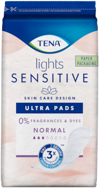 TENA Lights Sensitive Normal | Ultra Incontinence Pads