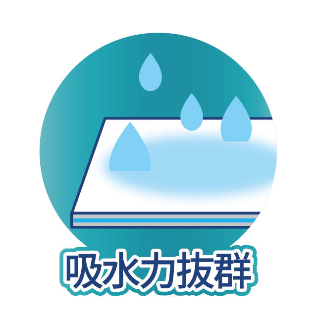 吸収力抜群