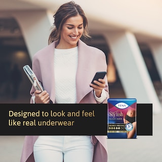 Designed to look and feel like regular underwear