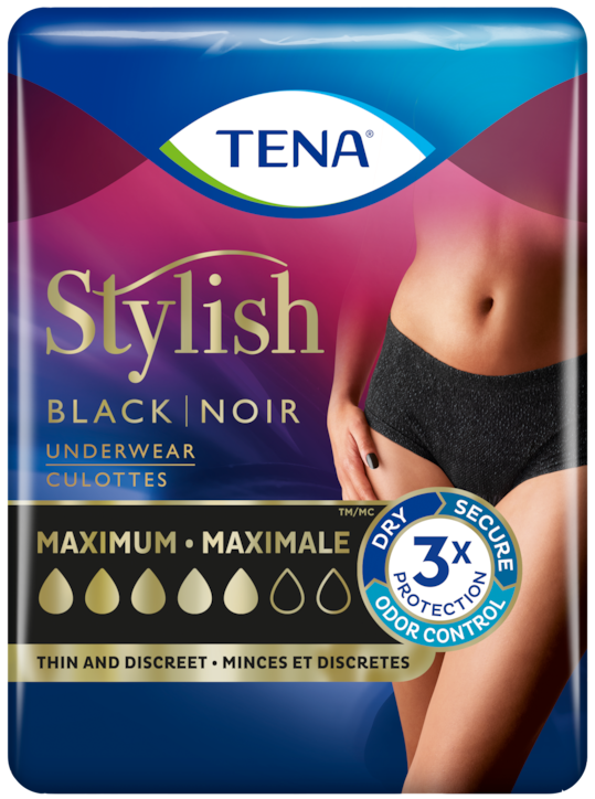 TENA Stylish Black Maximum