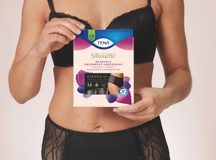 TENA inkontinenstrusser giver ekstra sikkerhed, absorberer effektivt og kan vaskes igen og igen&nbsp;