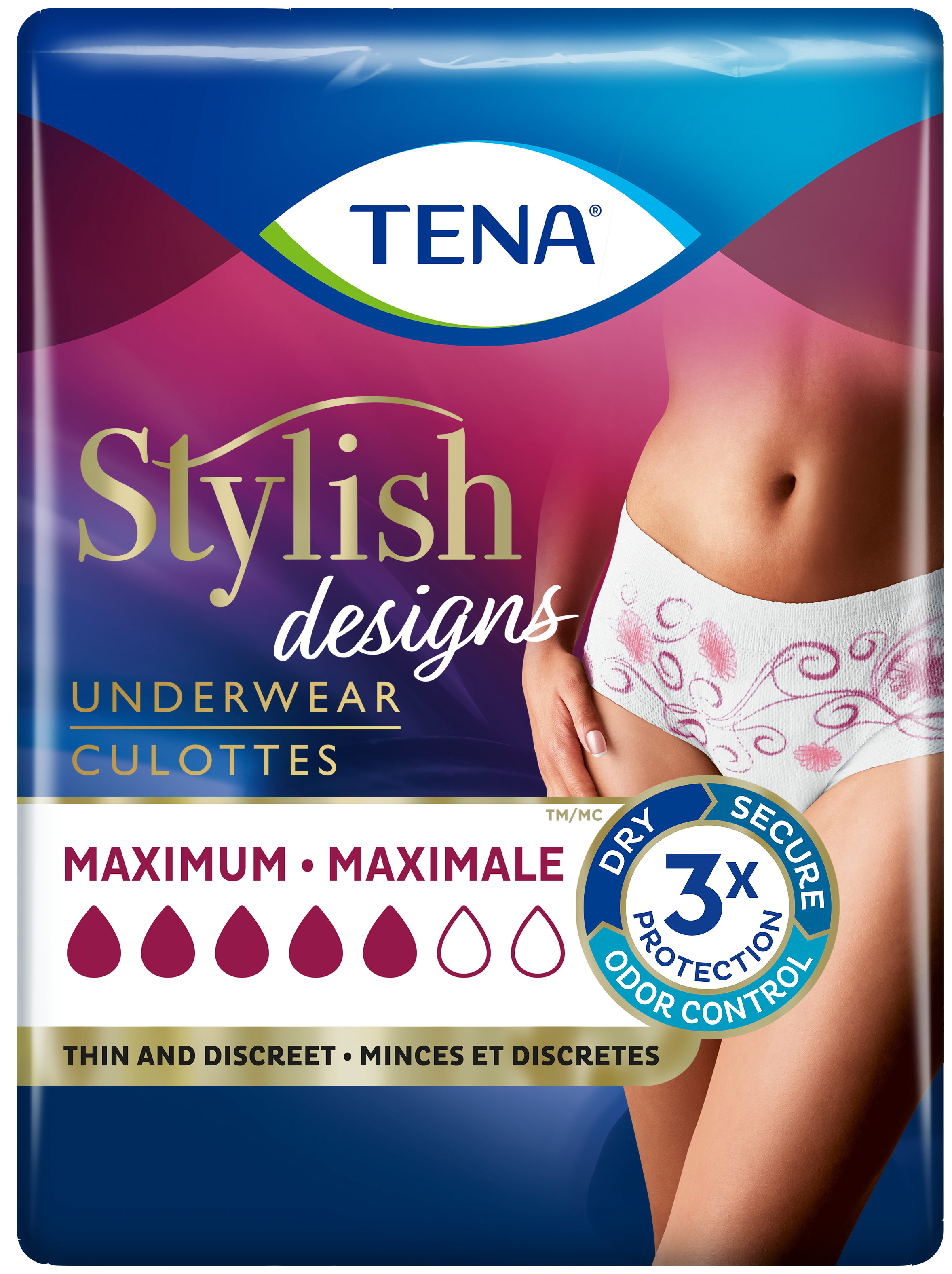 TENA Beige Washable Incontinence Underwear - Classic