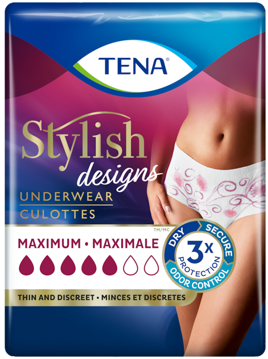 Tena Incontinence Underwear for Women, Super Plus, L, 16 Ct