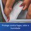 Protege contra perdas, odores e humidade