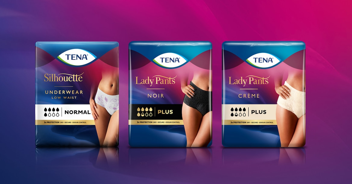 Packs of Silhouette Incontinence underwear