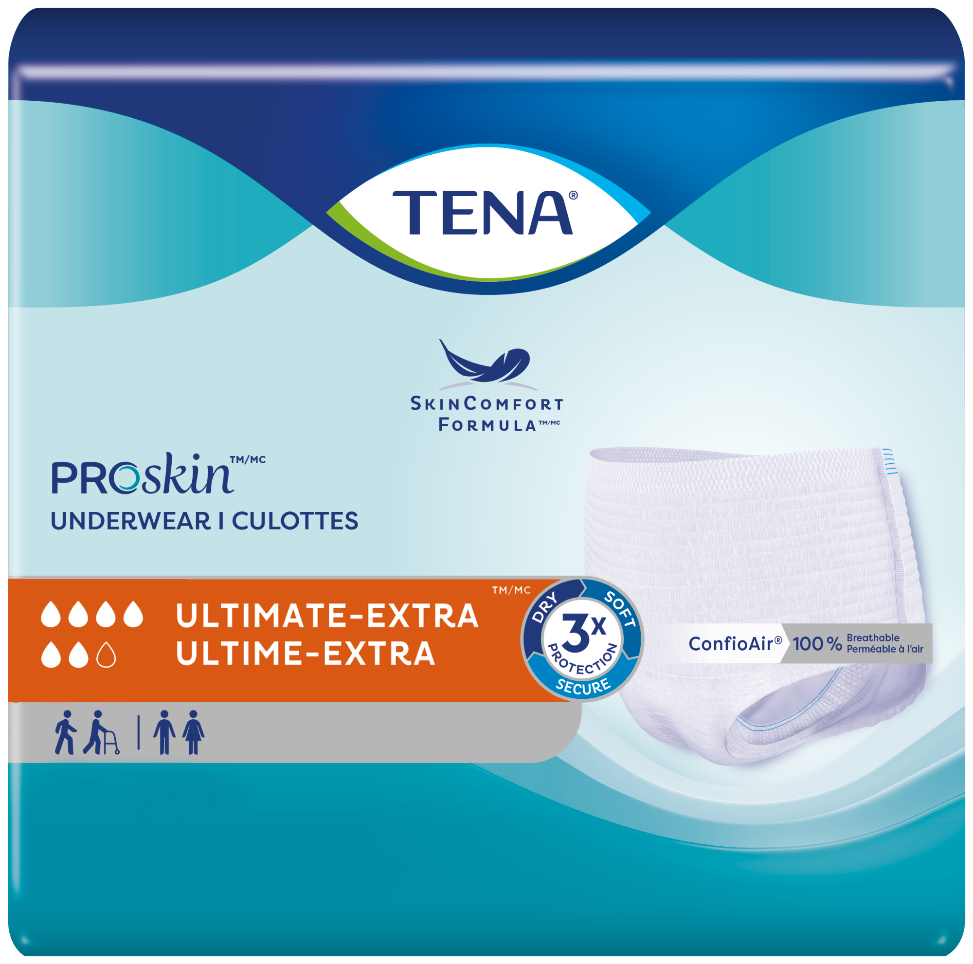 Culotte TENA ProSkinMC avec SkinComfort FormulaMC | Culottes d’incontinence