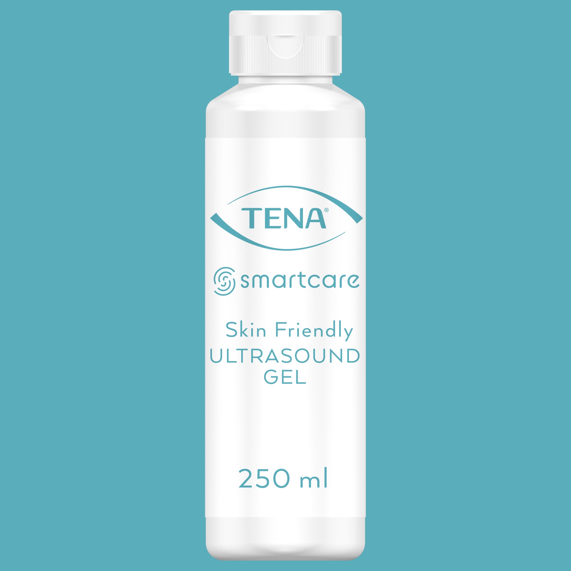 A bottle of TENA Smartcare Bladder Sensor Ultrasound Gel