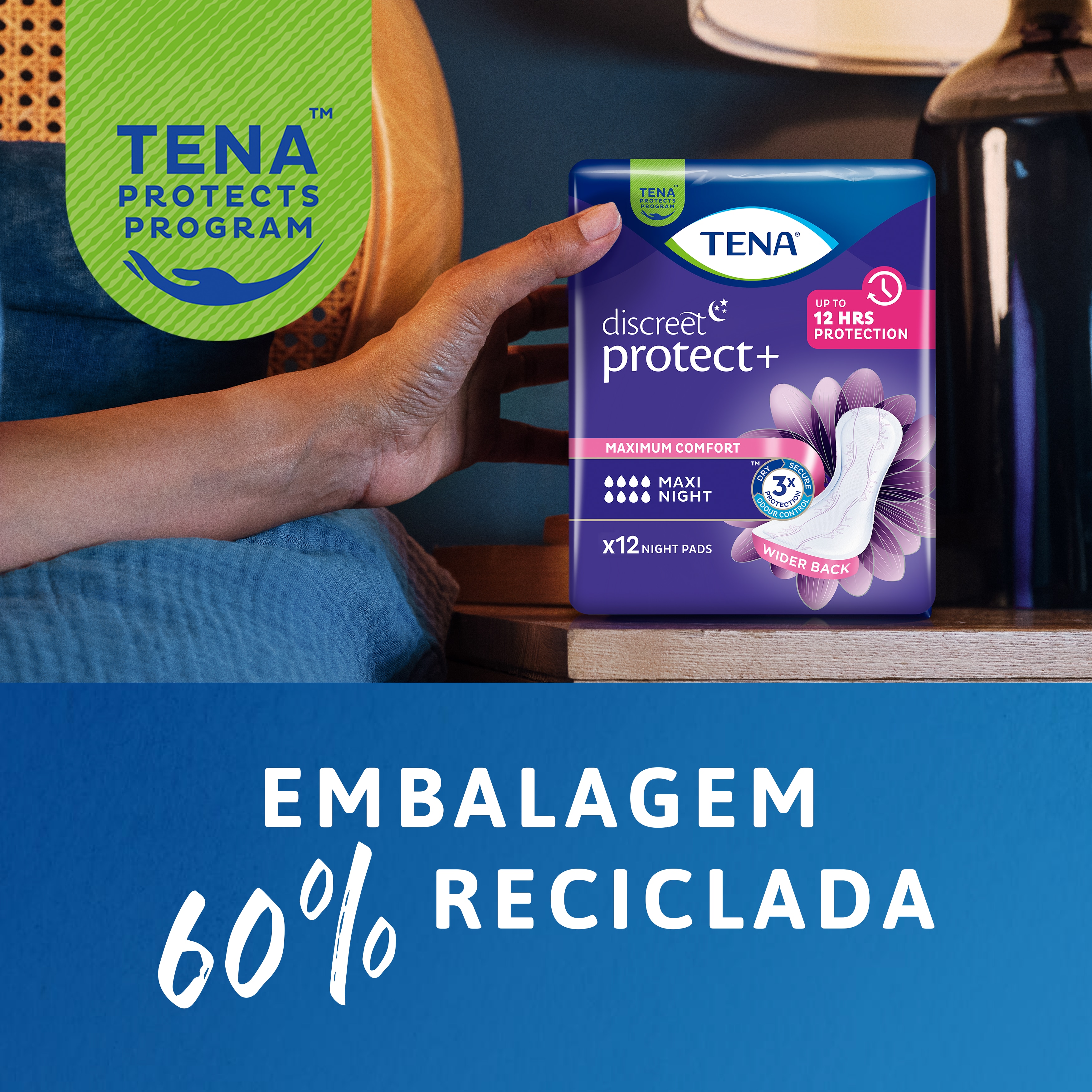 Embalagem 60% reciclada