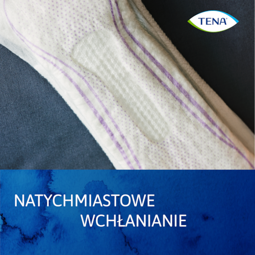 Natychmiastowe wchłanianie dzięki TENA Lady Slim Extra