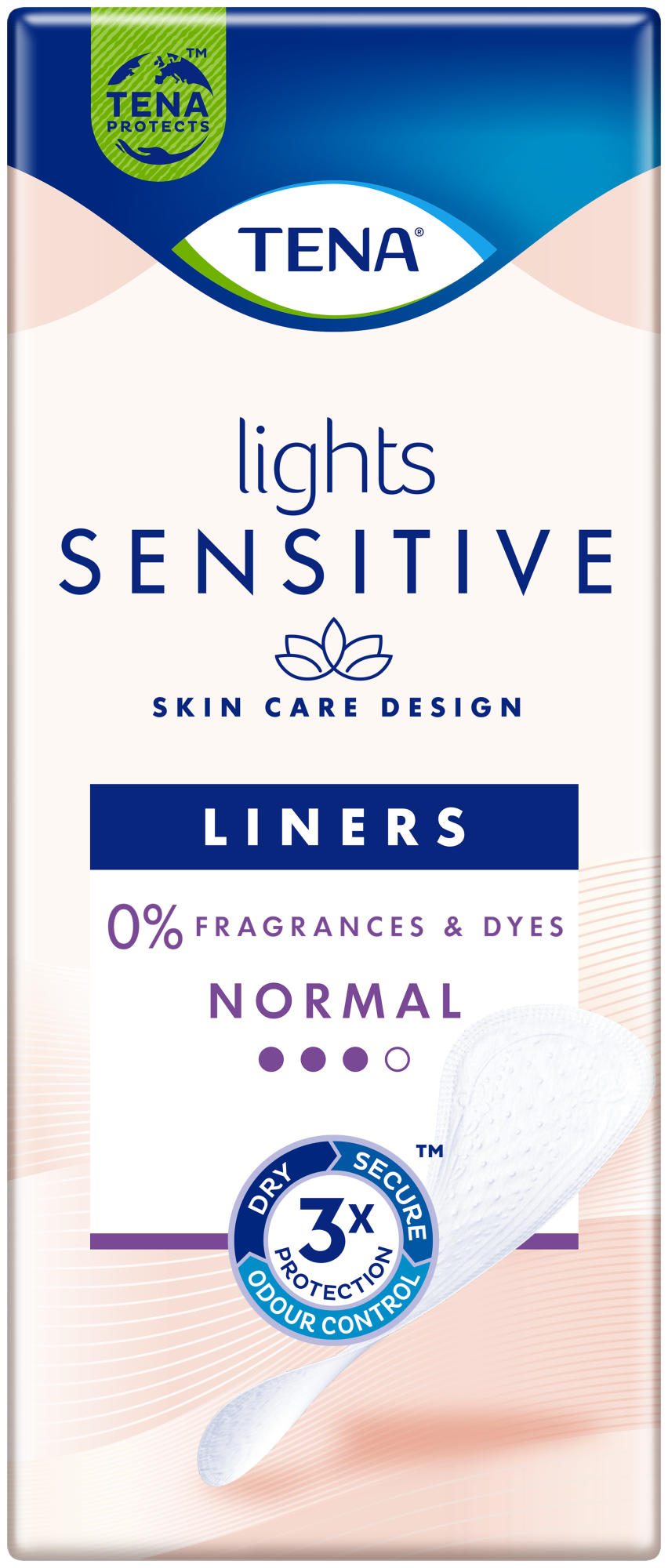 TENA lights Normal pour les peaux sensibles | Protège-slips d’incontinence
