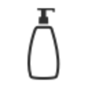 Symbol für die Flasche eines Hautpflegeprodukts