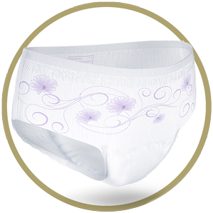 This incontinence PPE  is designed by a lingerie designer