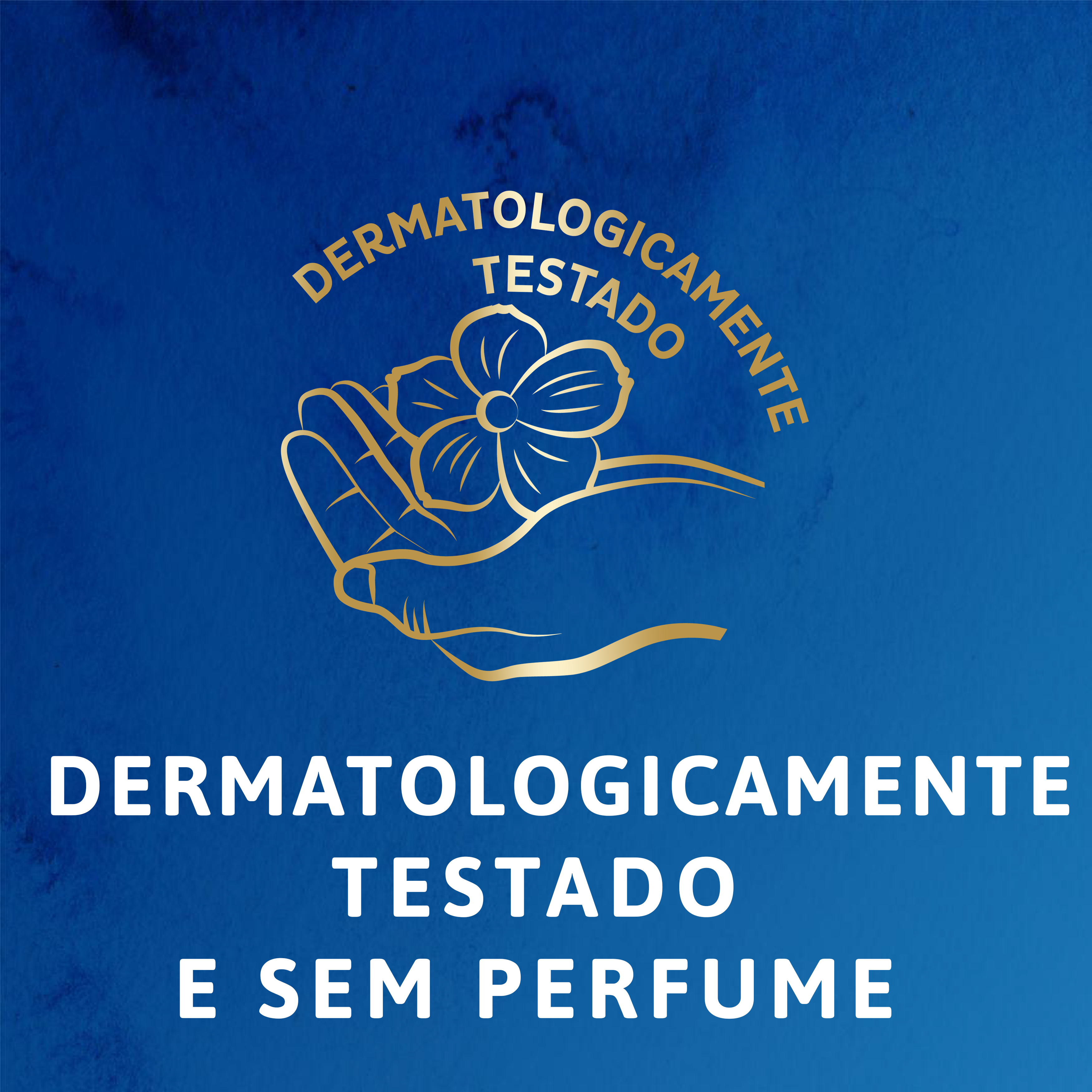 Dermatologicamente testado e sem perfume