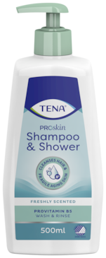 TENA ProSkin Shampoo & Shower | Kombinacija šampona in gela za tuširanje