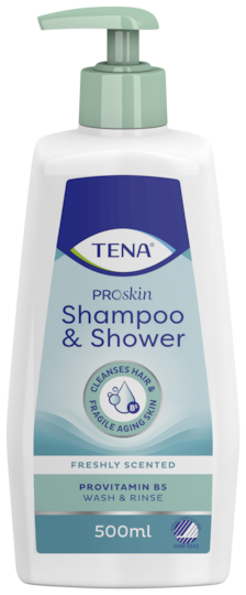 TENA Shampoo & Shower ProSkin | Shampooing combiné à un gel douche