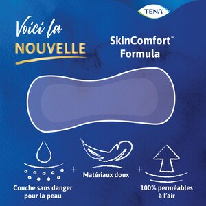 SkinComfort Formula des serviettes TENA Sensitive Care ultraminces de longueur régulière
