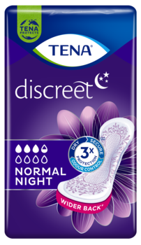 TENA Discreet Normal Night | Compresa para la incontinencia de uso nocturno