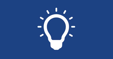 A lightbulb graphic designed to encourage professional caregivers to leave the toilet door open and lights on at night to help residents find the toilet.