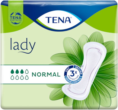 TENA Lady Normal | Compresas suaves y seguras para la incontinencia femenina