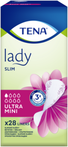 TENA Lady Slim Ultra Mini | Vékony inkontinenciabetét enyhe vizeletszivárgások esetére