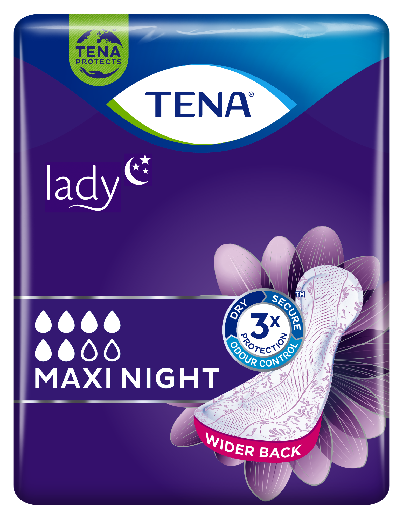 TENA Lady Maxi Night  Night time incontinence pad for women