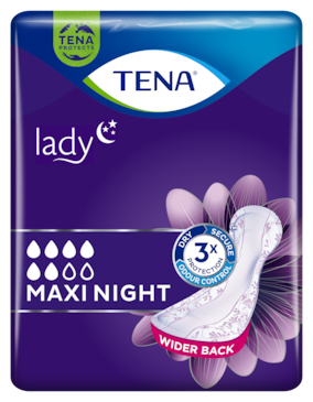 TENA Lady Maxi Night  Specjalistyczna podpaska na nietrzymanie moczu do stosowania na noc dla kobiet