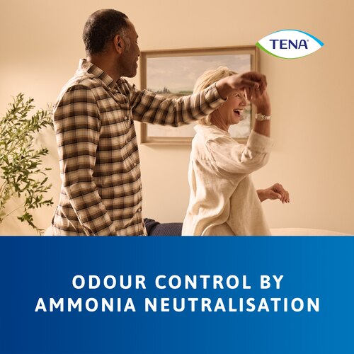 TENA Pants Protect+ verfügen über Geruchskontrolle dank Ammoniak-Neutralisierung