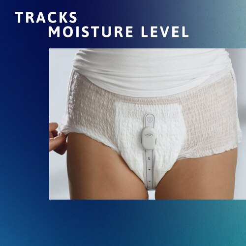 TENA SmartCare Change indicator tracks the urine level in the incontinence product