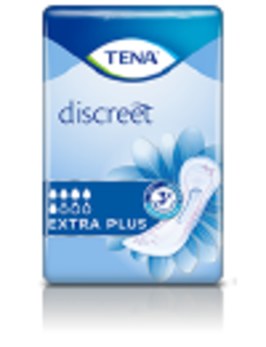 TENA Discreet Extra Plus iepakojums TENA Discreet Extra Plus iepakojums