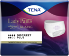 TENA Discreet Plus High Waist Blanc - women's incontinence underwear in white