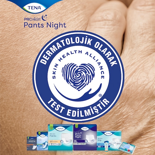 TENA ProSkin Pants Night, Skin Health Alliance onaylıdır.