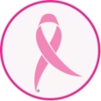 Rosa sløyfe som representerer søtte for brystkreft