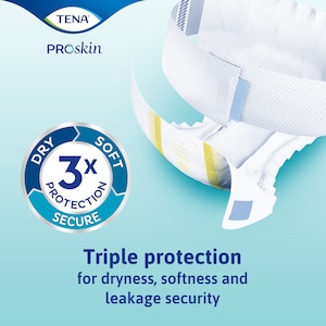 Triple protection for dryness, softness and leakage security