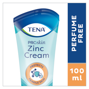 Zinková masť TENA ProSkin Zinc Cream – bez parfumu a vytvorená pre zdravie pokožky 