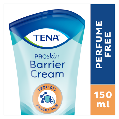 Защитный крем TENA ProSkin Barrier Cream – не содержит отдушек, предназначен для поддержания здоровья кожи