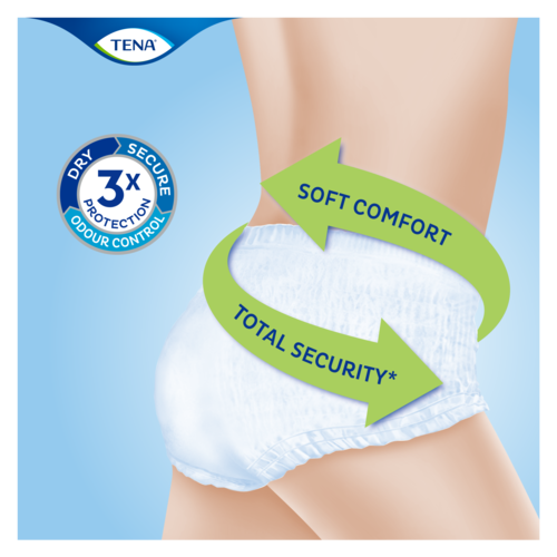 soft & secure Pull-Up Pants Adult Diapers-M Unisex Waist Size (60