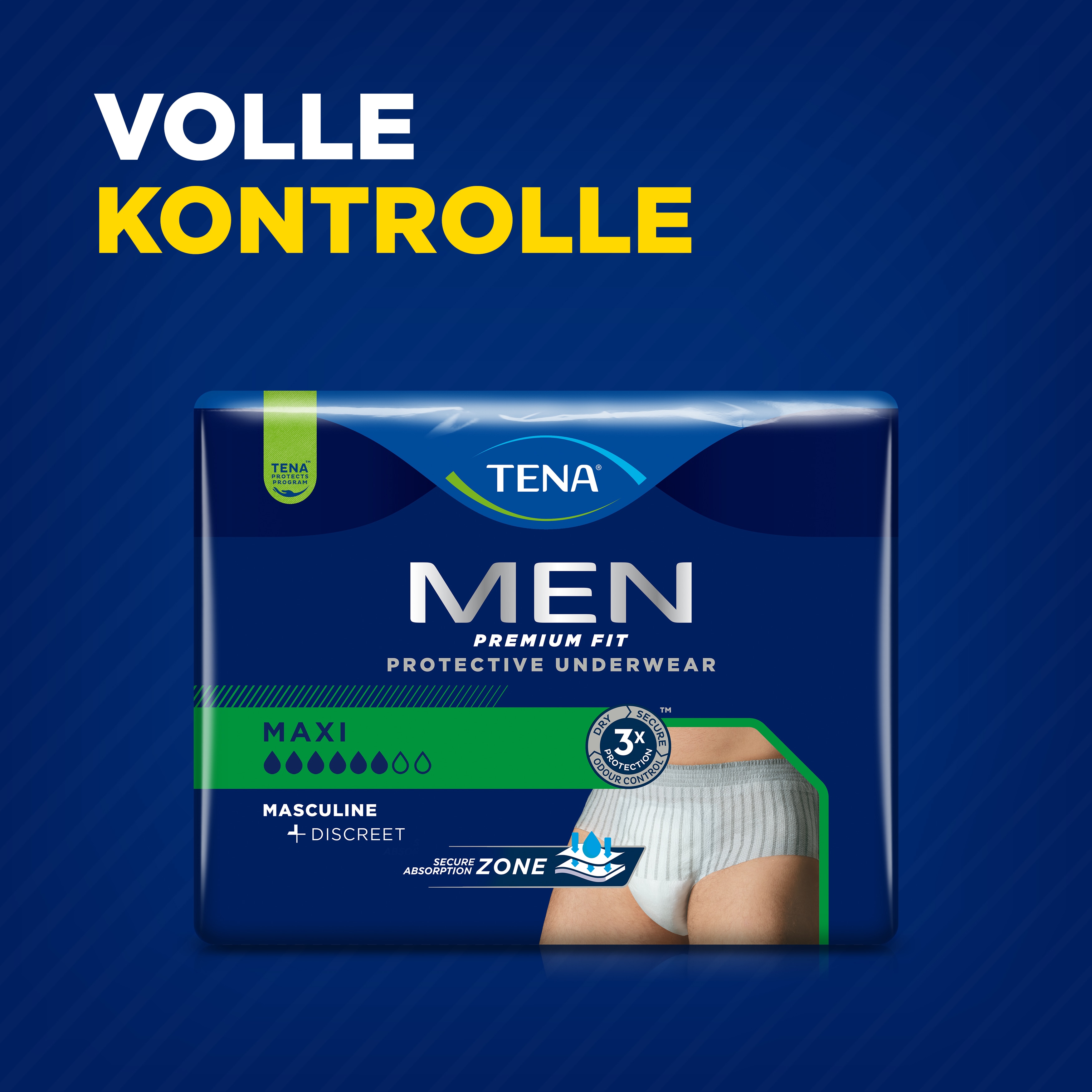 TENA Men Premium Fit Protective Underwear Maxi | Inkontinenzunterwäsche